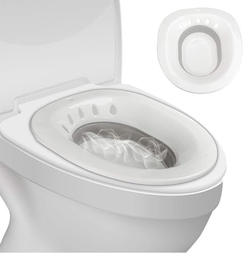 Faltbares Sitzbad Für Die Toilette, Sitzbadbecken Für Postpartale Wunden, Schwangere, Hämorrhoiden, Dammpflege, Episiotomie-Erholung, Ältere Patienten, Für Toilettenstuhl