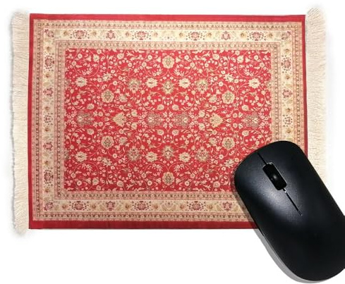 CHTME Teppich Mauspad 1 Stück Vintage-Retro-Boho-Mauspad Perser Mousepad orientalischer Teppich als Mousepad Tisch Mini Teppich Mauspad Büro Zubehör für Büro Zuhause Laptop und Computer