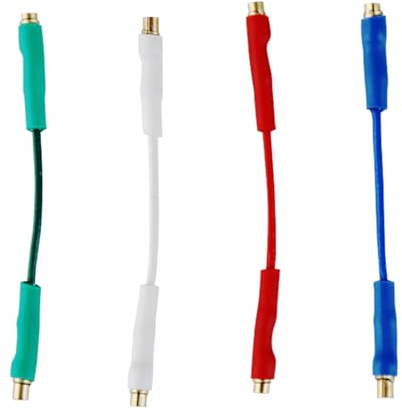 Plattenspieler-Phonograph, Kabel, Stylus-Reinigungsbürsten-Set, OFC Audiophile Tonarm-Kabel für Plattenspieler, Plattenspieler, Stylus-Reinigungsbürste für Schallplattennadeln