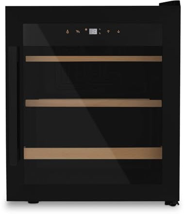 LES PETITS CHAMPS Vinoteca independiente 15 botellas CAVCB15, 46L, 4-18°C, negro