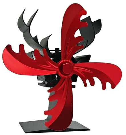 Ventilateur De Poêle À Bois Non Électrique – Ventilateur De Cheminée À 4 Pales | Ventilateur De Poêle Chauffant En Forme D'élan, Ventilateur De Cheminée, Ventilateur De Poêle À Granulés,