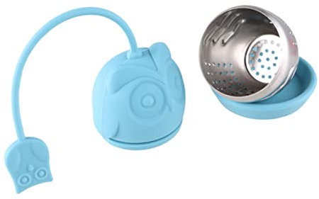 Amosfun Innovative Owl Shape Tea Strainer Stainless Steel Tea Sieve for Loose Leaf Tea Elegant Present