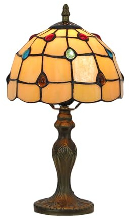 JPXXFM Fiori della Lampada da Tavolo in Stile Grape Dragonfly Spolat Spot Table Lampada barocca scrivania Mediterranea Light Home Bedroom Deco FITTURE