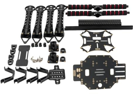 Fcuajdkq Quadrocopter-Rüstsatz S500, Rahmen mit vier Achsen aus Kohlefaser F450, SK500, verbessert, für FPV-Quadrocopter Typ T