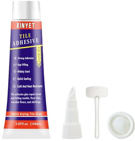 Xinyet 220g Colle Carrelage, Colle Carrelage et joint en pâte, Joint Carrelage Salle de bain,Pour Remplissage de murs et sols intérieurs et extérieurs, carrelage, ciment, pierre