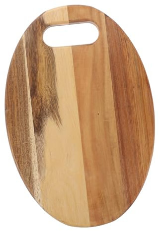 Mikinona Tabla De Cortar De Madera De Acacia Portátil Para Camping Para Charcutería Pequeña y Práctica Para Cocina