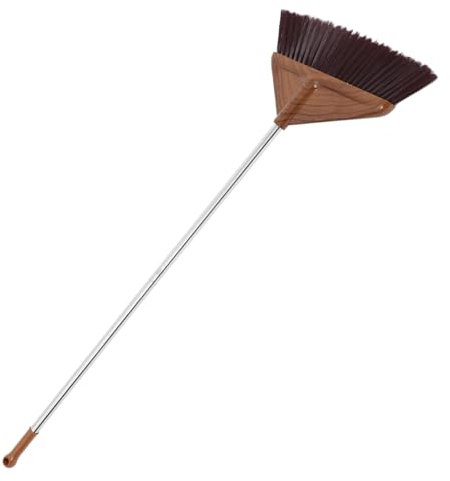 BESTYASH Hausbesen Mit Weichen Borsten Und Holzmaserung Zum Fegen Küche Besen Mit Langer Stiel Für Innen Und Außenbereich
