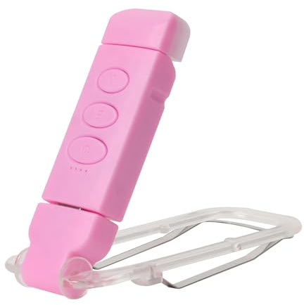 Bsdgeclogy Clip On Book Light, USB Rechargeable Reading Light with 3 Color Modes, 5 Brightness Levels, Flexible Clamp Arm for Bed and Travel(Pink, Clip On)