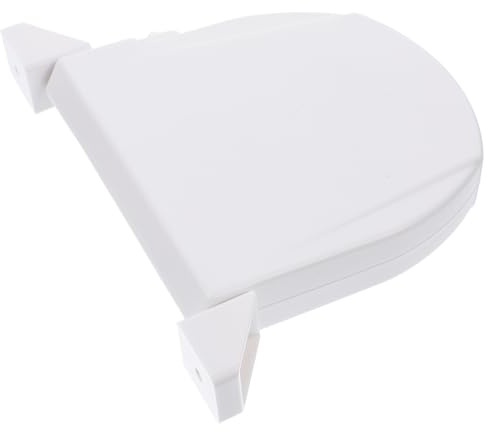 HOMSFOU Enrollador de Cuerda para Persianas, Enrollador de Cinta para Persianas, Soporte de Cuerda para Persianas, Plástico, Blanco, 17.68 x 12.70 x 2.38 cm, para Instalación en el Hogar