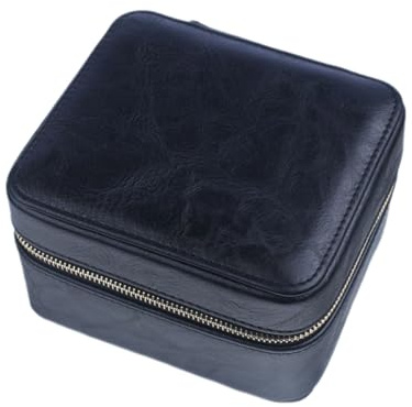 Caja de reloj de moda con funda de almohada, caja de presentación para reloj de pulsera, 2 ranuras, estuche de joyería