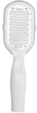 LOORGVEL Raspa Per Piedi in Acciaio Inox Con Scatola Raccogli Ritagli Per Rimozione Calli e Cuticole Uso Professionale e Personale Cura Piedi Mani Unghie