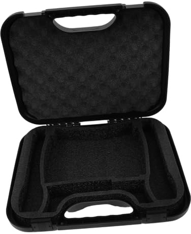 Hoement Estuche de Viaje para Micrófono de Condensador con Protección a Prueba de Golpes y Capacidad Grande, Interior Ajustable para Equipos de Grabación y Podcast