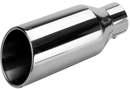 Tubo Escape Tubo De Escape De 3 Pulgadas De Entrada Y 5 Pulgadas De Salida Longitud De 12 Pulgadas Anticorrosivo Recto Universal