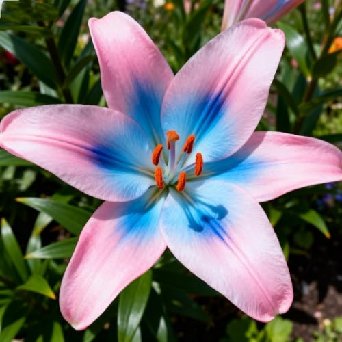 lirio,lirios Plantación,perenne,lirio azul rizoma,lilium Tubérculos resistentes - lilium resistente al invierno - Fácil de cultiva-4Tubérculos-A