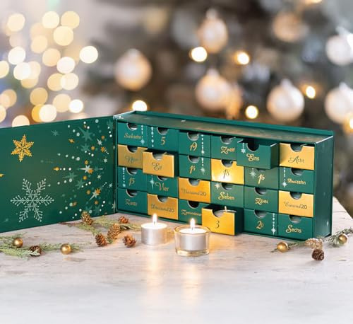 Adventskalender »Glückslicht« 24 Teelichter