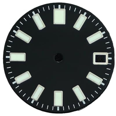 AOIMBNQC 1 Esfera de 28,5 mm diámetro con luz Verde C3 for Relojes Movimiento automático NH35A
