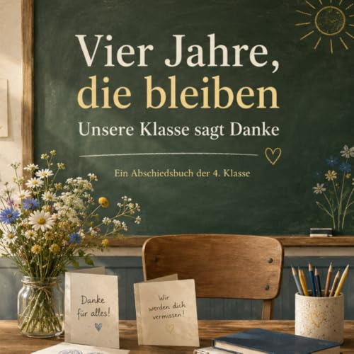 Vier Jahre, die bleiben - unsere Klasse sagt Danke: Ein Abschiedsbuch für die Lehrerin oder den Lehrer, die oder der uns durch die Grundschulzeit begleitet hat - Ein Abschiedsbuch der 4. Klasse