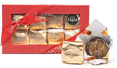 Walnut Tree – Marron Glacés Gift Box – Hand-Packed – Great Taste Award Winner – Suitable for Vegan, Vegetarian and Gluten Free Diets – Luxury Gift Selection, Birthday, Anniversary – 200g