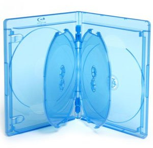 VIVA ELITE Custodia per 6 dischi Blu-ray, 15 mm, blu, 5 pz