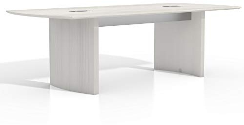Safco Medina Modern Office Conference Meeting Room Table, 8', Textured Sea Salt