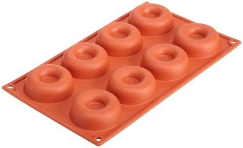 Silikomart 2933500 Stampo 8 Savarin, 65 x 21 mm