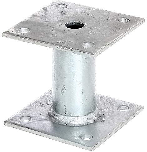 Alberts 219802 Pfostenträger | zum Aufschrauben | feuerverzinkt | 100 x 100 mm