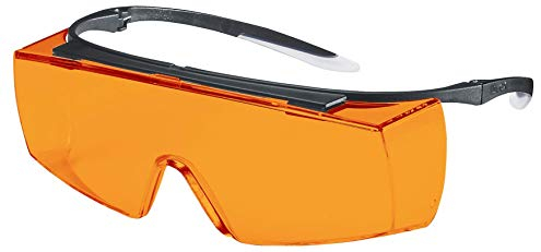Uvex Super F OTG Supravision Sapphire - Gafas protectoras - Naranja/Negro