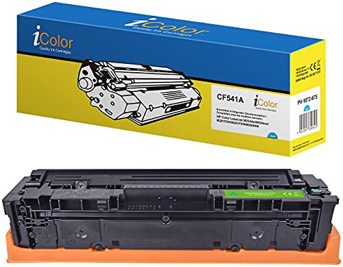 iColor Druckertoner: Toner-Kartusche CF541A für HP-Laserdrucker, Cyan (blau) (Color Laserjet Pro MFP M 281 Fdw, HP, Tonerkartuschen, Kartuschen)