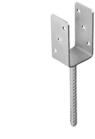 DMX - U Pfostenträger - Pfostenanker - Holzverbinder - Balkenschuh U profil - Pfostenträger 70x70 - Pfostenträger zum einbetonieren - Stützenfuß für Zaunpfosten, Holzpfosten, Terrasse, Carport