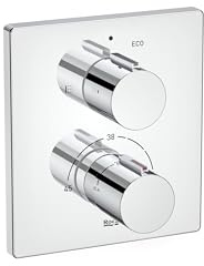 Mezclador termostático empotrable para baño-ducha con desviador-regulador de caudal