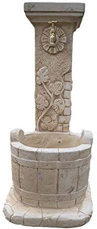 FONTANA IN CEMENTO BIANCO COLORATO NOCCIOLA GIULIA IMPERIALE INCLUSO