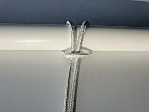 Generic GUMMISEIL Expanderseil Planenseil elastisches Seil ø 10 mm 30 M weiß