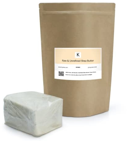 Kyabo Pure African White Ivory Shea Butter 5Lbs Premium 100% Natural Virgin RAW Organic Grade A Unrefined Ghana Skin Beauty Care Face Body Hair Scalp Non GMO Natural Karite