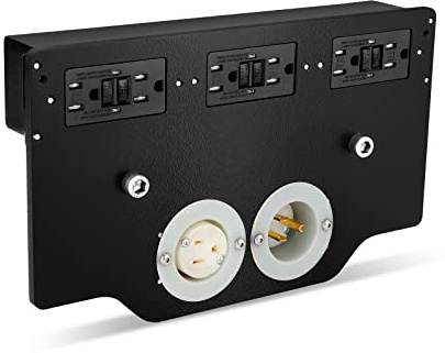 PROAIM 6 Outlet AC Power Supply Board for Camera Production Carts | Maximum Capacity: 15amps/1800watts | for Proaim Victor & Atlas Cart Series (CT-PSBD-6)