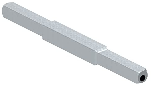 STEINBACHER© | Drückerstift, verzinkt, 8 x 8mm, Mittig 10 x 10mm, Länge: 130mm