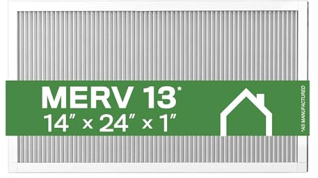 K&N 14X24X1 HVAC Furnace Air Filter, Lasts a Lifetime, Washable, Merv 13, the Last HVAC Filter You Will Ever Buy, Breathe Safely at Home or in the Office, HVC-13-11424