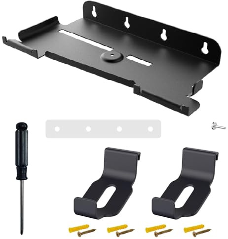 Wall Mount Stand for Sony PS5 Slim,Wall Bracket for Game Console with Controller Hanger,Wall Mounting Holder for Playstation 5 Slim