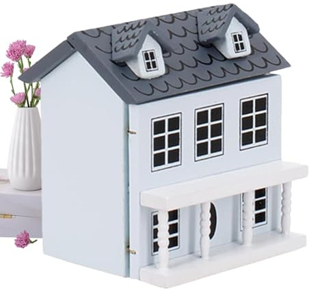 Meindin Miniaturhaus-Set, Holzhaus-Set, -Ornamente, | handgefertigtes kleines Haus, kleine Villen-Feenhäuser für Teenager und Erwachsene
