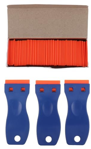 ORFOFE Schaber-Set 3-teilig 100-teilig Zubehör Für Aufkleber Kleber Fliesenböden