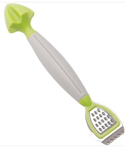 Lemon Stainless Steel Zester，3 in 1 Lemon Zester Peeler， Kitchen Peeler Tool for Cocktails Lime Oranges Kitchen Gadgets (Grey)