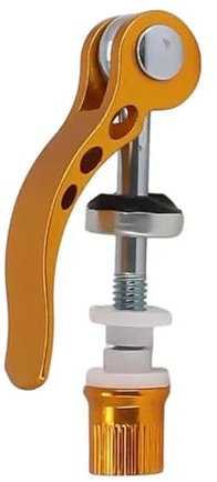 HLAQHL 1 PcBikesQuickRelease Sattelstütze Klemme Spieß M6 Bolzen Fahrrad Sattelklemme Clip Fahrrad Bolzen Clip Schraube Schrauben Radfahren Zubehör(M6x50mm Gold)