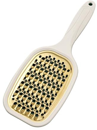 Cortador de verduras con rallador de queso, rallador de zanahoria, cortador de mandolina de acero inoxidable para trituradora de repollo de cocina, rallador plano de mano para (White Handle)