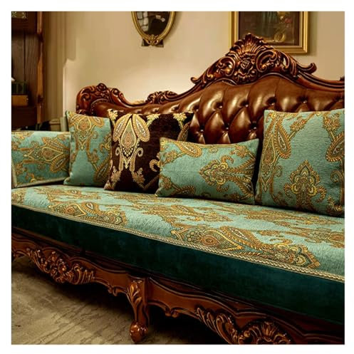 WJIAYAO Sofa überzug Couchbezüge, Sofabezug, Wohnzimmer, universeller Schonbezug(Cyan,90x180cm 1pc)