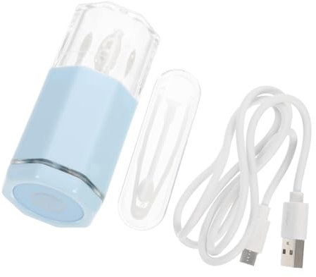 BEBEMOKO Limpiador De Gafas Eléctrico Rotatorio Limpiador Automático De Lentes Para Contacto Portátil De Lentes Para Uso Diario Casa o Viaje