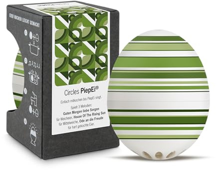 Circles PiepEi - Singende Eieruhr zum Mitkochen - Eierkocher | Zusammen mit den Eiern kochen: Spielt für weich, mittel & hart eine Melodie - Lustiger & funktionaler Eggtimer - Musik Kochei