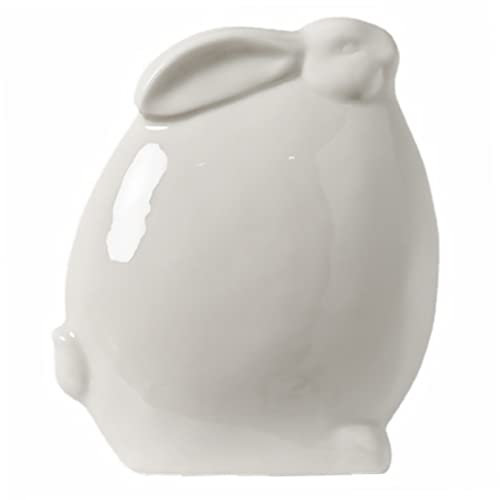 Cabilock Nordischer Keramikhase Geschichte Keksdose Heimdekorationen Anlage Laterne Gefälscht Hasenlampe Plüsch Kuchen Ästhetisch Halter Schwamm Zubehör Sparschwein Geldautomat Weiß