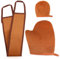 3 Pièces Gant Applicateur Autobronzant, Autobronzant Gants, Gant Autobronzant Corps et Visage, Tanning Mitt Gant Autobronzants pour Autobronzants Gelule, Appliquer, Huile Bronzante, Creme (Marron)