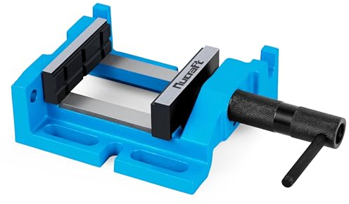 Nucraft Bohrmaschinen-Schraubstock Backenbreite 120mm, Schnellspannfunktion | Maschinenschraubstock mit Verstellfunktion die maximale Öffnungsweite beträgt 110mm Vertikaler und horizontaler