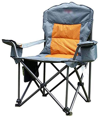 Leichter, robuster Klappstuhl, Campingstuhl, Oxford-Stoff und hohler Stahl, robuster, klappbarer, übergroßer, gepolsterter Regiestuhl mit Tragetasche und Kühltasche, trägt 250 kg