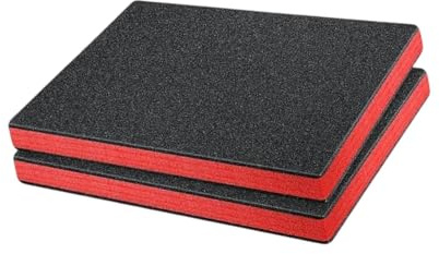 JISADER Werkzeugkasten Schaumstoffeinlagen, Schaumstoffpolster, Stoßschutz Schaumstoffe, Koffereinlage für Wichtige Zerbrechliche Gegenstände, Verpackung, 60x60x2.5cm